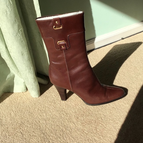 Tahari Shoes - Tahari leather Brown Heeled Boots